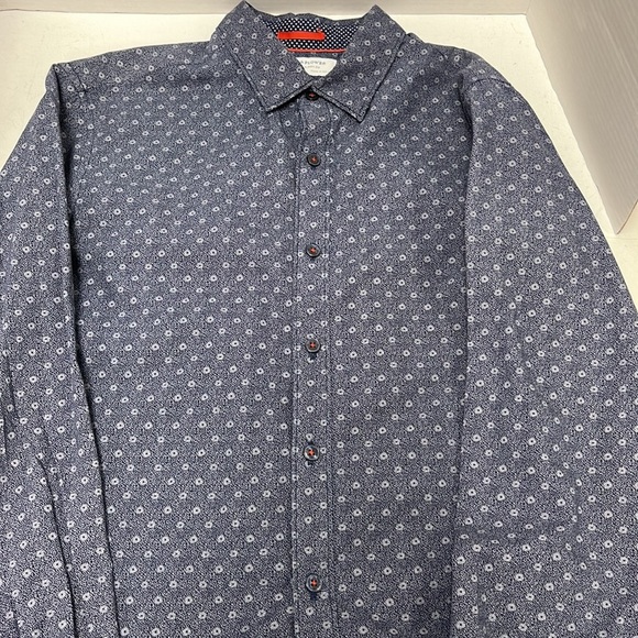 Denim & Flower long sleeve shirt! - Picture 3 of 4